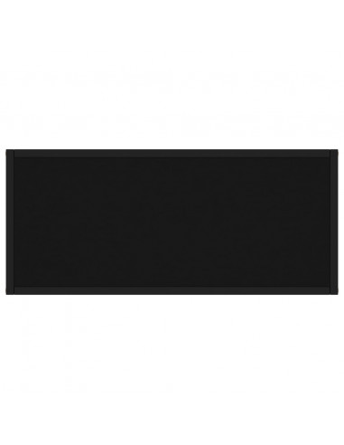 Tavolo Consolle Nero 80x35x75 cm in Vetro Temperato