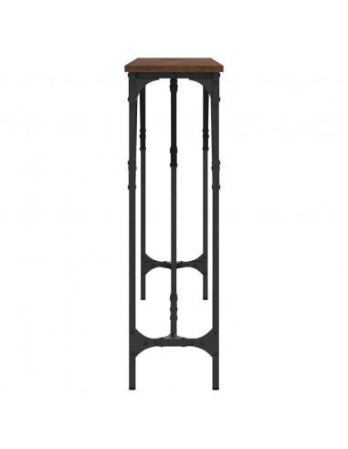 Tavolino Consolle Rovere Marrone 140x23x75 cm Legno Multistrato