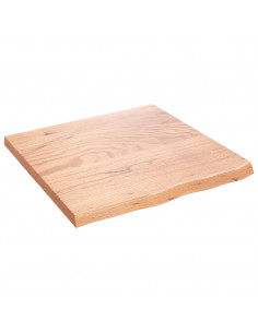 Piano Bagno Marrone 60x60x(2-4) cm Legno Massello Trattato 2