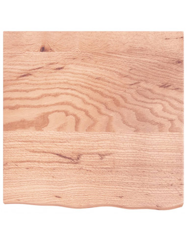 Piano Bagno Marrone 60x60x(2-4) cm Legno Massello Trattato