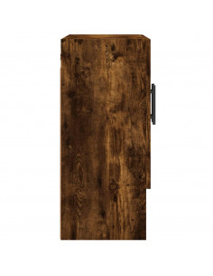 Armadietto a Muro Rovere Fumo 60x31x70 cm in Legno Multistrato 2