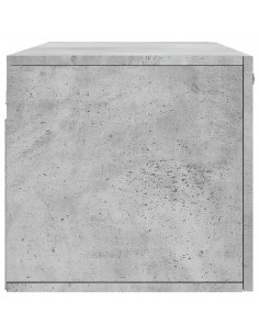 Mobile a Parete Grigio Cemento 100x36,5x35 cm Legno Multistrato 2
