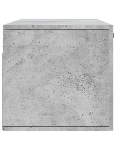 Mobile a Parete Grigio Cemento 100x36,5x35 cm Legno Multistrato