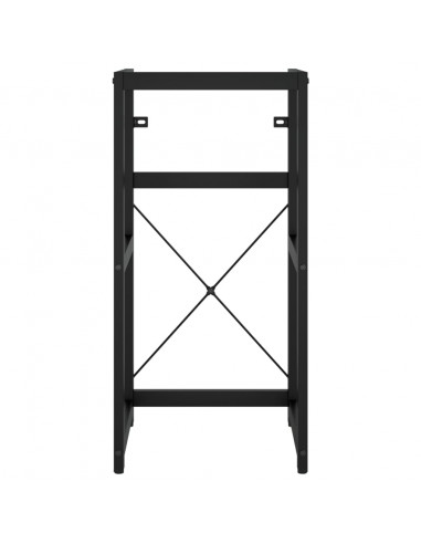 Struttura per Lavabo da Bagno Nera 40x38x83 cm in Ferro