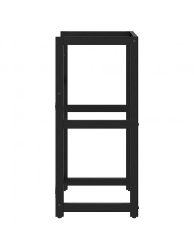Struttura per Lavabo da Bagno Nera 40x38x83 cm in Ferro