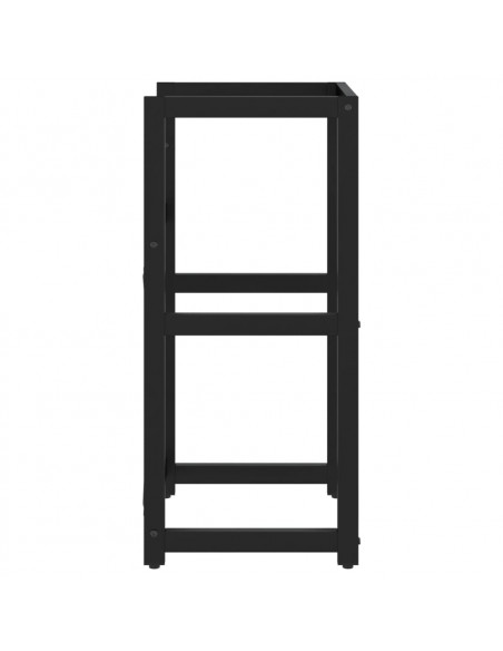 Struttura per Lavabo da Bagno Nera 40x38x83 cm in Ferro