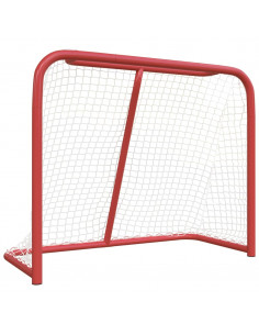 Porta da Hockey Rossa e Bianca 183x71x122 cm in Poliestere 2