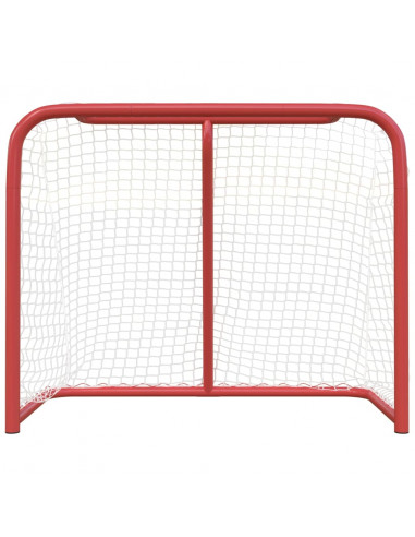 Porta da Hockey Rossa e Bianca 183x71x122 cm in Poliestere