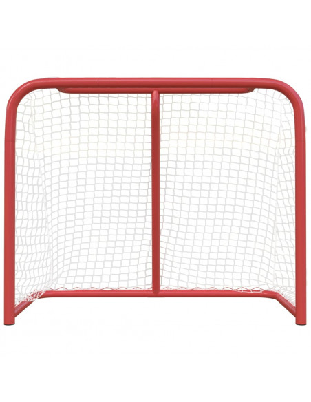 Porta da Hockey Rossa e Bianca 183x71x122 cm in Poliestere