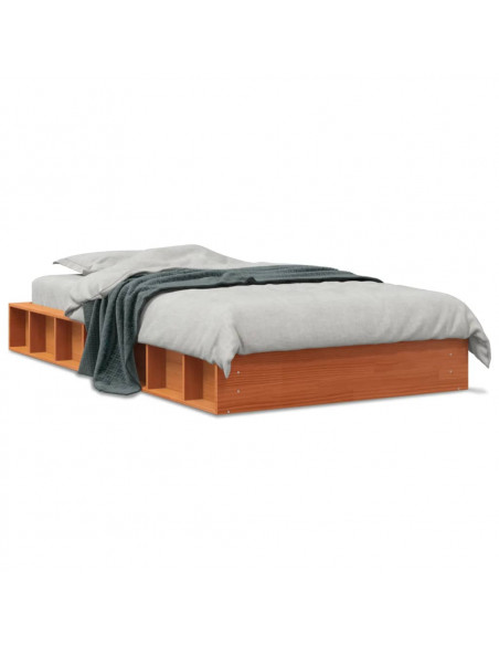 Giroletto Marrone Cera 90x200 cm in Legno Massello di Pino