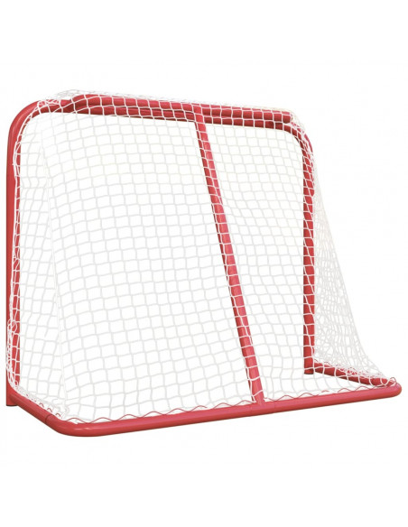 Porta da Hockey Rossa e Bianca 183x71x122 cm in Poliestere