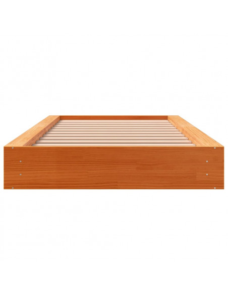 Giroletto Marrone Cera 90x200 cm in Legno Massello di Pino