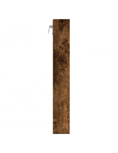 Armadietto Vetrina Rovere Fumo 60x8,5x58 cm Legno Multistrato