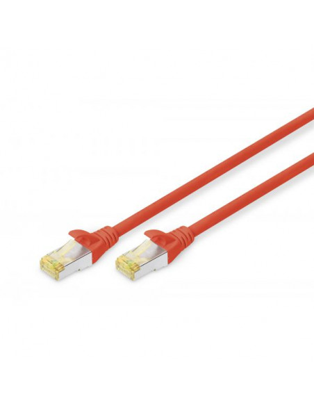 Digitus DK1644A005R Cavo Patch RJ45 Cat6A Doppia Schermatura 0.5m Rosso