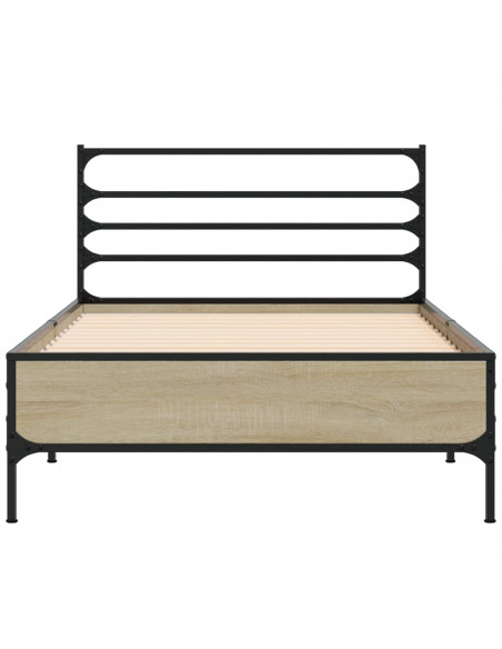 Giroletto Rovere Sonoma 100x200 cm Legno Multistrato e Metallo