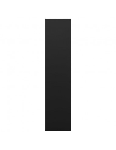 Armadio per Ufficio Nero 90x40x180 cm in Acciaio