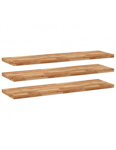 Mensole da Parete 3 pz 120x40x4 cm Legno Acacia Rifinito a Olio