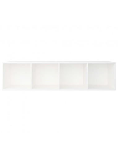 Libreria / Mobile TV Bianco 36x30x143 cm in Legno Multistrato