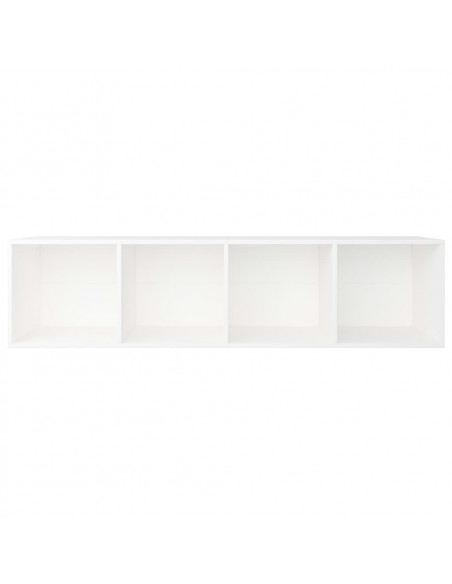 Libreria / Mobile TV Bianco 36x30x143 cm in Legno Multistrato