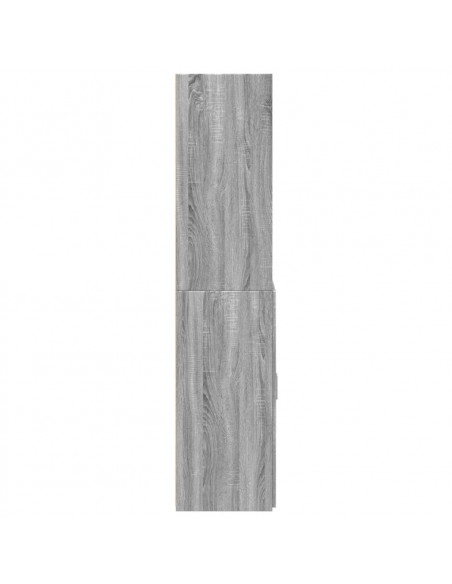 Credenza Grigio Sonoma 70x42,5x185 cm in Legno Multistrato