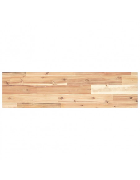 Ripiano a Parete 100x20x2 cm Legno Massello Acacia Non Trattato