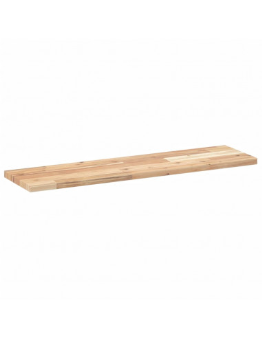 Ripiano a Parete 100x20x2 cm Legno Massello Acacia Non Trattato