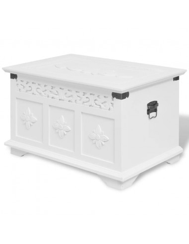 Set 2 Pezzi Cassapanche Bianche