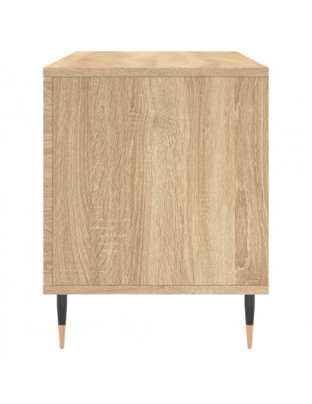 Mobile Porta Dischi Rovere Sonoma 100x38x48cm Legno Multistrato