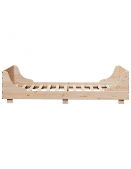 Giroletto con Testiera 75x190 cm in Legno Massello di Pino