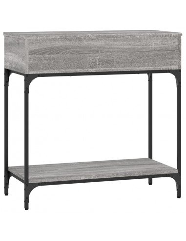 Tavolino Consolle Grigio Sonoma 75x34,5x75cm Legno Multistrato