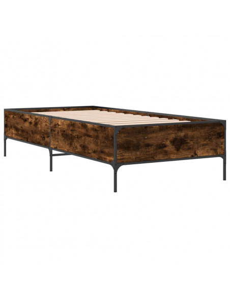 Giroletto Rovere Fumo 90x190 cm in Legno Multistrato e Metallo