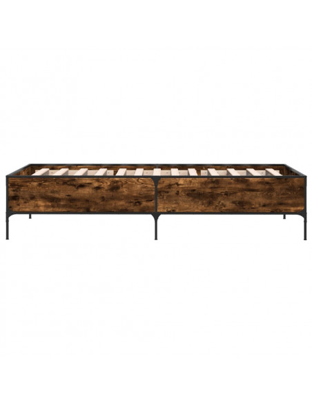 Giroletto Rovere Fumo 90x190 cm in Legno Multistrato e Metallo