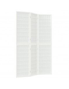 Divisorio Pieghevole 3 Pannelli Stile Giapponese 120x170 Bianco 2