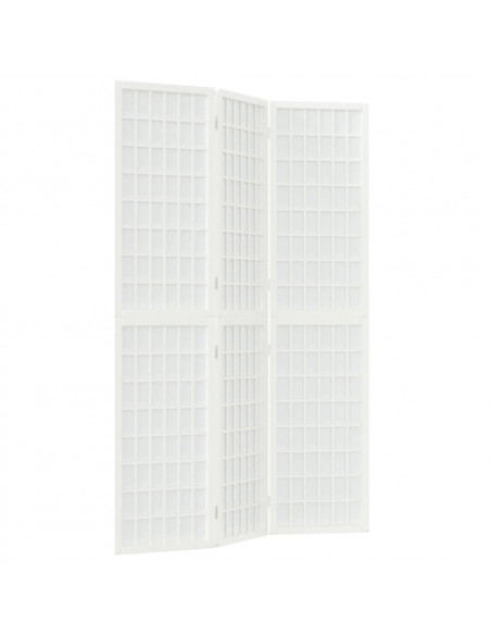 Divisorio Pieghevole 3 Pannelli Stile Giapponese 120x170 Bianco