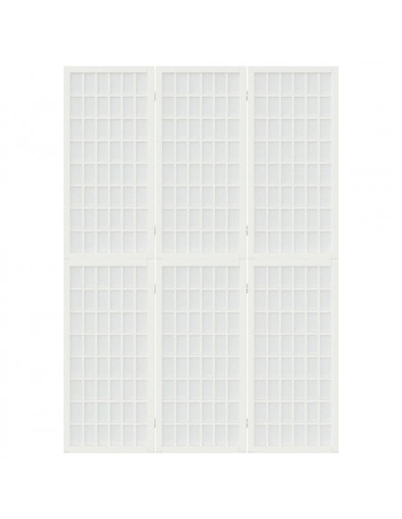 Divisorio Pieghevole 3 Pannelli Stile Giapponese 120x170 Bianco