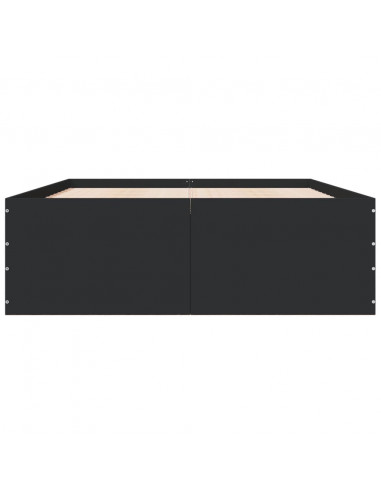 Giroletto Nero 135x190 cm in Legno Multistrato