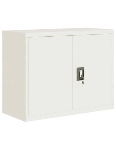 Armadio Classificatore Bianco 90x40x110 cm in Acciaio
