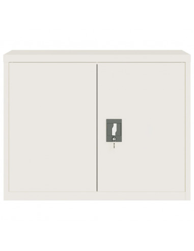 Armadio Classificatore Bianco 90x40x110 cm in Acciaio
