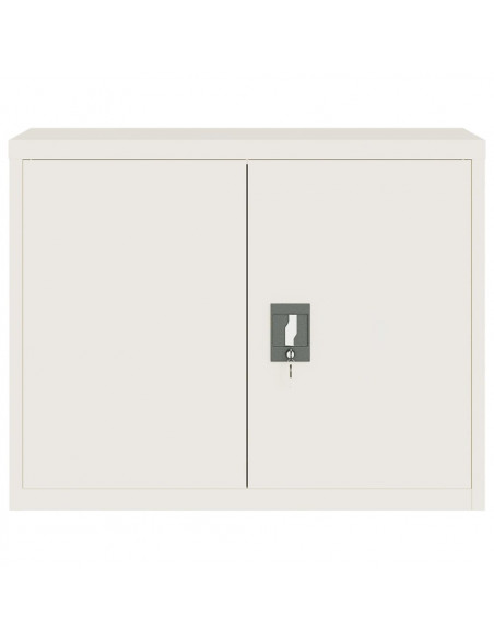 Armadio Classificatore Bianco 90x40x110 cm in Acciaio