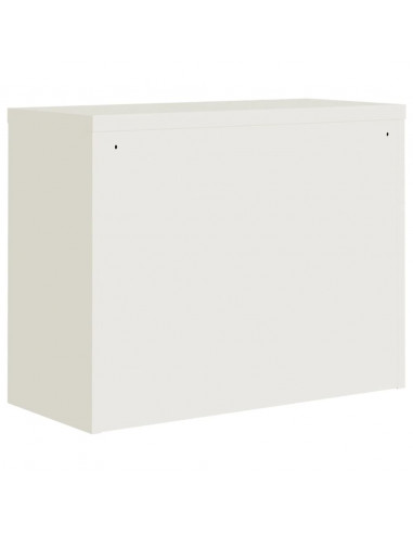 Armadio Classificatore Bianco 90x40x110 cm in Acciaio
