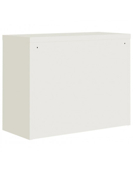 Armadio Classificatore Bianco 90x40x110 cm in Acciaio
