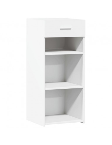 Credenza Bianca 40x42,5x93 cm in Legno Multistrato