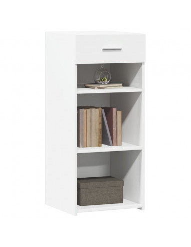 Credenza Bianca 40x42,5x93 cm in Legno Multistrato