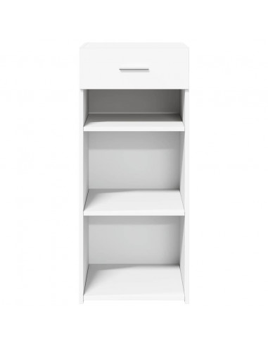 Credenza Bianca 40x42,5x93 cm in Legno Multistrato