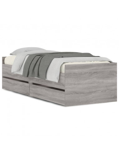 Giroletto con Cassetti Grigio Sonoma 100x200 cm