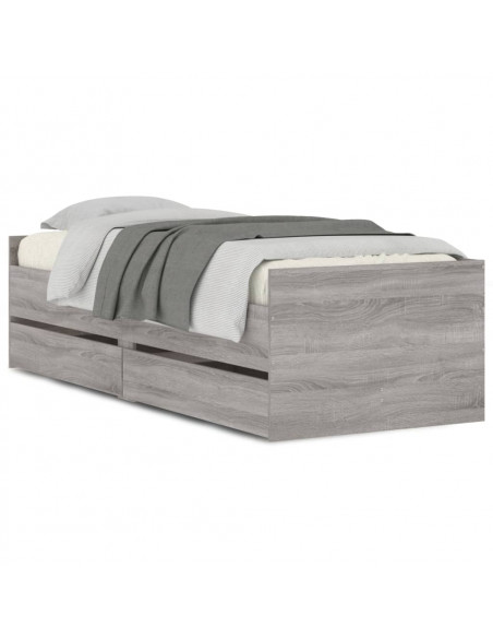 Giroletto con Cassetti Grigio Sonoma 100x200 cm