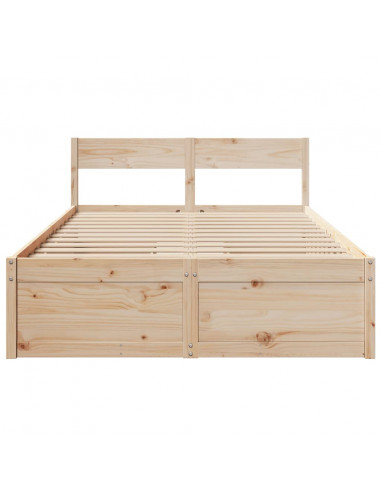 Giroletto con Cassetti 140x190 cm in Legno Massello di Pino