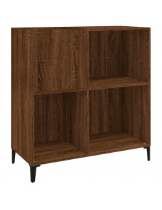 Mobile Porta Dischi Rovere Marrone 84,5x38x89 Legno Multistrato 2
