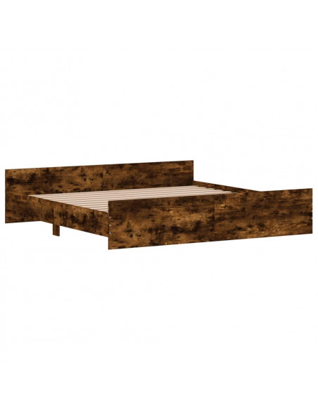 Giroletto con Testiera e Pediera Rovere Fumo 180x200 cm
