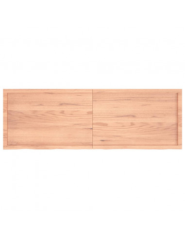 Piano Bagno Marrone 180x60x(2-4) cm Legno Massello Trattato